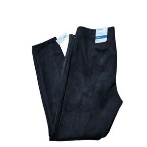 Old Navy Stevie Velvet Pants Size Large Black Pull On Pants